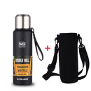 UPORS - Termo portátil de acero inoxidable de gran capacidad, con aislamiento al vacío y cuerda, 500/700/1000/1500 ml 