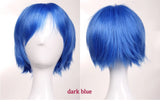 BENIHAIR Synthetic Wig Cosplay Wig White Red Green Blue Pink Yellow Hair Short Layered Wig Fake Hair Extension Men Women Party Wig