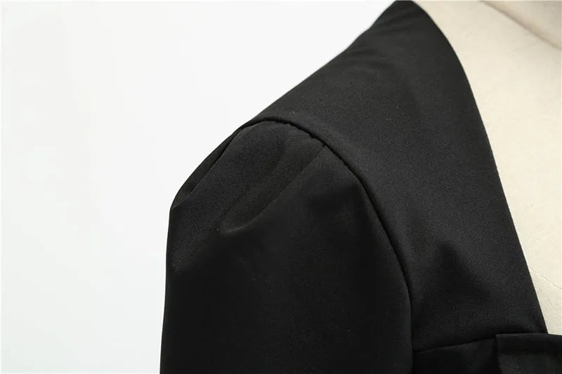 Women Square Collar Elegant Vintage Summer Dress Short Sleeve Midi Dress Robe Femme Casual Office Party Dress