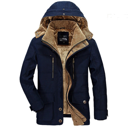 Winter Jacket Men's Parkas 6XL Oversized Thicken Male Coat High Quality Fleece Casual Padded Jackets Men Clothing Outwear T3F029