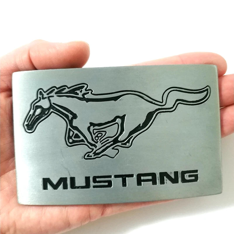 Classic Cowboy Mustang Belt Buckle Suit 4cm Belt Metal Men Jeans Accessories Fivela for 4cm Belts Running Horse Pin Buckles