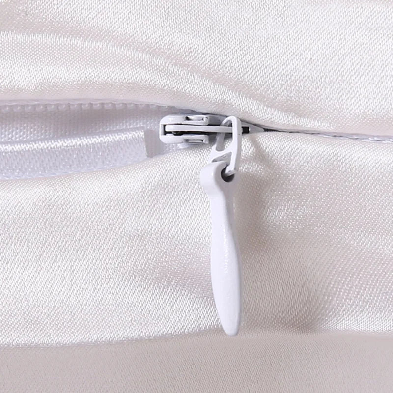100% Nature Mulberry Silk Pillowcase Zipper Pillowcases Pillow Case For Healthy Standard Queen King Multicolor