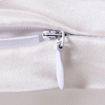100% Nature Mulberry Silk Pillowcase Zipper Pillowcases Pillow Case For Healthy Standard Queen King Multicolor