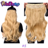 Extensões de cabelo ondulado com mola clip in 60 cm premium sintético resistente ao calor 190g