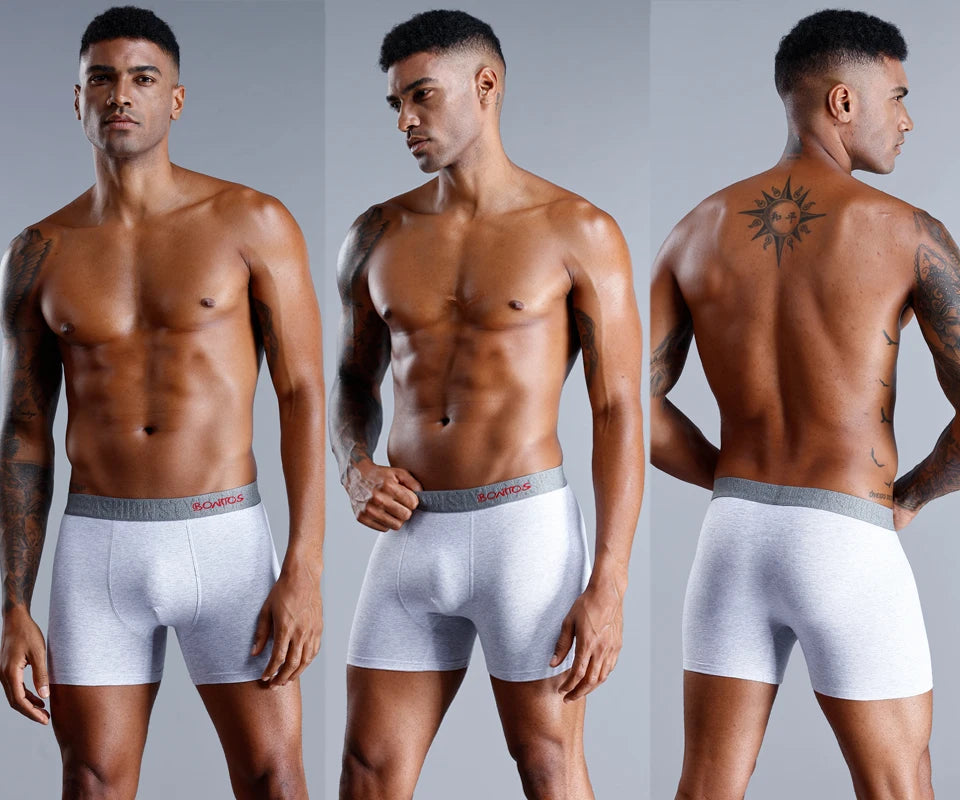 Brand Underwear Men Boxer Shorts For Men Panties Boxershorts Long Underpants Natural Cotton High Quality sexy homme hot calecon