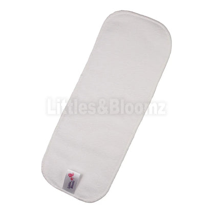[Littles&amp;Bloomz] Insertos lavables reutilizables, protectores de refuerzo para pañales de tela de bolsillo real, inserto de microfibra de carbón de bambú
