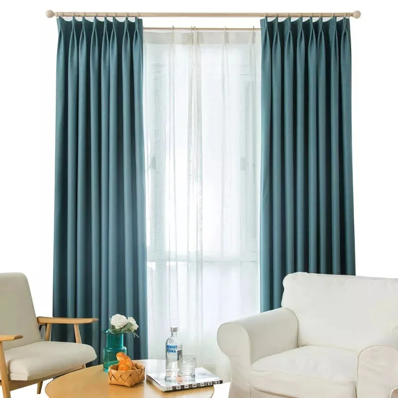 310cm Height Custom Made window 80% blackout curtain thickened cotton linen cutains for living room bedroom luxury curtains