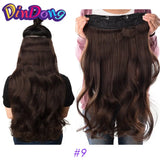 Extensões de cabelo ondulado com mola clip in 60 cm premium sintético resistente ao calor 190g