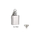 LMETJMA 1 4 5 6 7 8 9 10 oz Stainless Steel Hip Flask with Pocket Funnel Hip Flask Alcohol Whiskey Screw Cap KC0139 