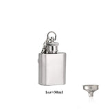 LMETJMA 1 4 5 6 7 8 9 10 oz Stainless Steel Hip Flask with Pocket Funnel Hip Flask Alcohol Whiskey Screw Cap KC0139 