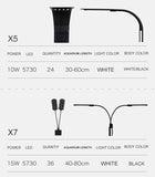 Super Slim LED Aquarium Light Lighting plants Grow Light 5W/10W/15W Aquatic Plant Lighting Waterproof Clip-on Lamp For Fish Tank