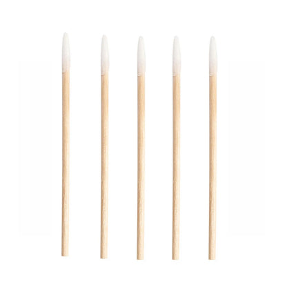 High Quality 1 Bag 100pcs Wooden Cotton Stick Swabs Buds For Cleaning The Ears Eyebrow Lips Eyeline Tattoo Makeup Cosmetics