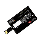 USB Flash Drive High Speed ​​Bank Credit Card Pen Drive 4GB 8GB 16GB Pendrive 32GB 64GB Memory Usb Stick Flash Drive 128GB