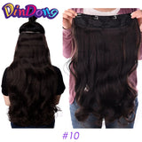 Extensões de cabelo ondulado com mola clip in 60 cm premium sintético resistente ao calor 190g