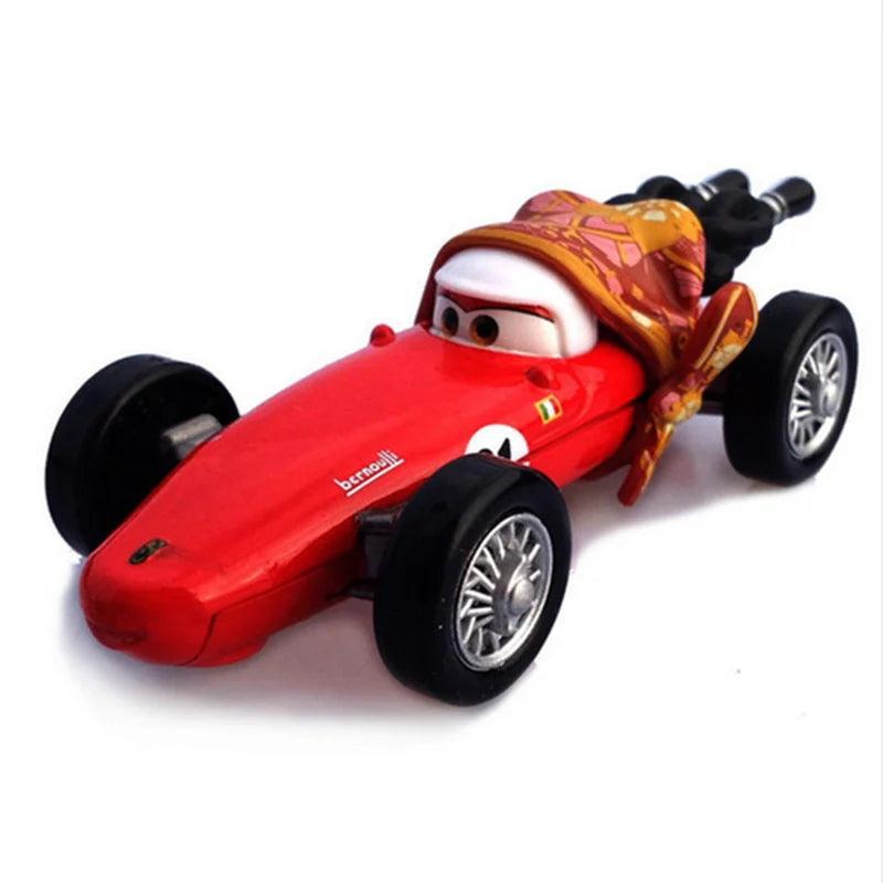 Disney Pixar Cars 3 2 Metal Diecast Car Toy Lightning McQueen Queen of England Fritter Miss For Kids Boy Birthday Toy Car Gifts