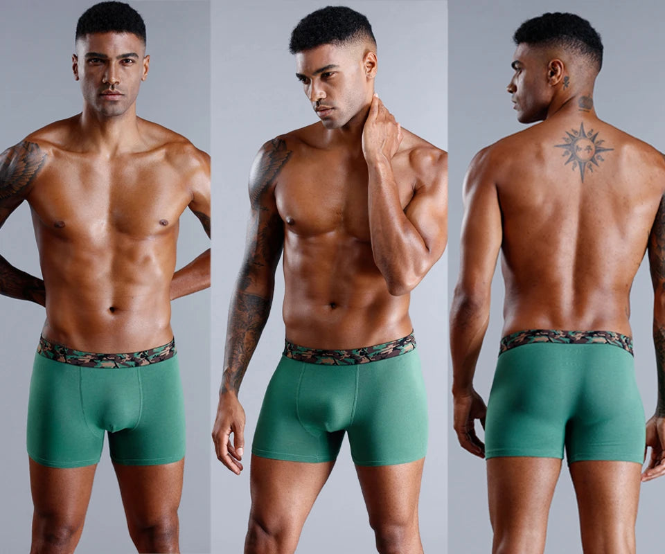Brand Underwear Men Boxer Shorts For Men Panties Boxershorts Long Underpants Natural Cotton High Quality sexy homme hot calecon