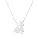 2025 New Movie Jewelry Beauty and the Beast Necklace for Women Prince Princess Pendant Necklaces Lover Accessories Gifts