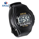 Xinjia novo relógio falante para homens e mulheres, casual, esportivo, digital, idosos, limitado, italiano, árabe, russo, coreano