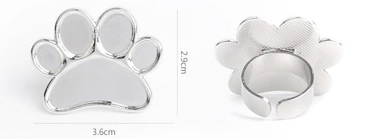 Mini Nail Art Color Palette, Round Footprint Design, Finger Ring Mixing, UV Gel Painting, Manicure Tools, Cute, 1Pc