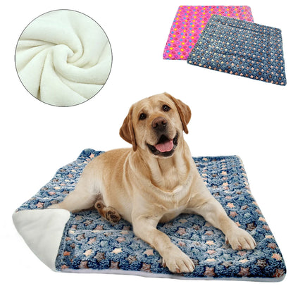 Dog Beds for Large Dogs Warm Pet Cat Bed Mat Winter Dogs Puppy Cat Bed Pet Cushion Blanket for French Bull Terrier