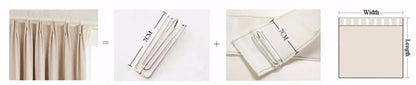 310cm Height Custom Made Thickened Solid Color Double-Sided Jacquard 80%-90% Blackout Living Room Curtains Bedroom Curtains
