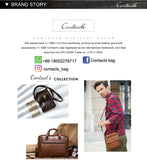 ONTACT'S Genuine Leather Short Wallets for Men RFID Vintage Coin Purse Card Holder Male Money Clip Women‘s Wallet Bag HandbagC