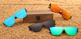 BARCUR Black Walnut Wood Sunglasses for Man Polarized High Quality Sqare Sun Glasses Men UV400 Eyewear Accessory Original Box