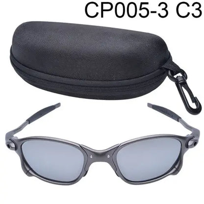 MTB Man Polarized Sunglasses Cycling Glasses UV400 Fishing Sunglasses Metal Bicycle Goggles Cycling Eyewear Riding Glasses D4-3
