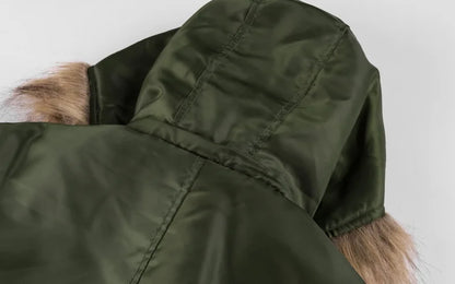 Brand Men's Winter Jacket Coat Male Parkas Military Fur Collar Hooded Fleece Thicken Quilted Bomber Jackets Men Clothing A2F827