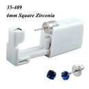 1 peça 316l aço cirúrgico descartável esterilizado unidades de piercing de orelha ferramentas de arma com brinco de cristal cz joias de piercing corporal