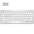 Russian Spanish French German Hebrew Brazil-Portuguese Ultra Slim Universal Wireless Bluetooth Keyboard for iOS Android Win