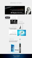 Oral B Sonic Electric Toothbrush Battery Powered 2D Rotating Tooth Brush Oral Hygiene Dental Teeth with Replaceable Heads