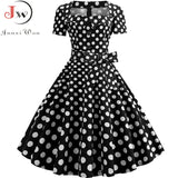 Women Square Collar Elegant Vintage Summer Dress Short Sleeve Midi Dress Robe Femme Casual Office Party Dress