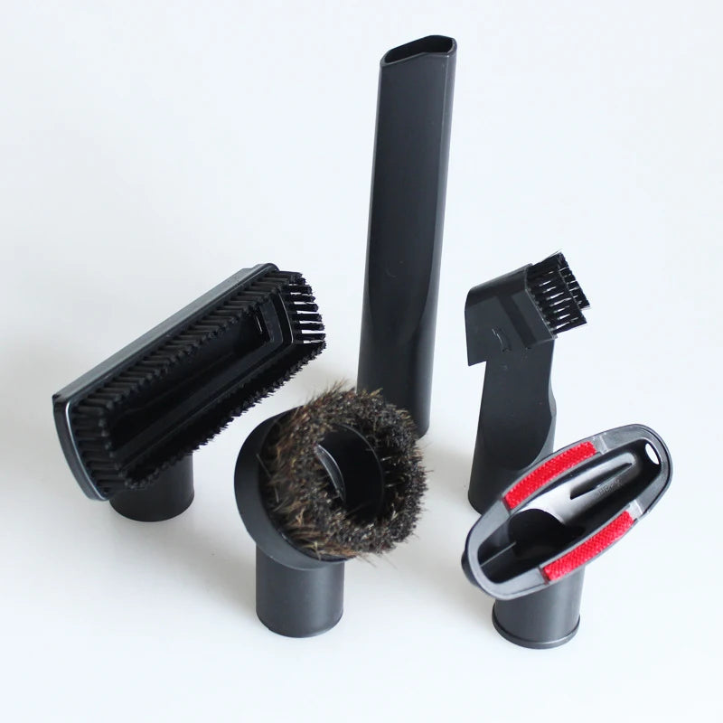 Boquilla de aspiradora universal con cabezal de cepillo de succión para aspiradoras de 32 mm, 35 mm, 1 1/4 pulg. y 1 3/8 pulg., accesorio para rincones de cama y sofá.