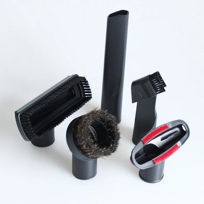 Boquilla de aspiradora universal con cabezal de cepillo de succión para aspiradoras de 32 mm, 35 mm, 1 1/4 pulg. y 1 3/8 pulg., accesorio para rincones de cama y sofá.