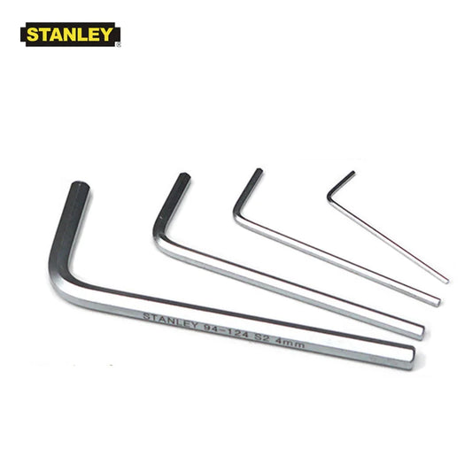 Stanley-mini hex key short and smooth, 1 piece, 0.7mm, 0.9mm, 1.3mm, 1.5mm, 3mm, 4mm, 5mm, 6mm, 7mm, 8mm, 10mm, s2, alloy steel