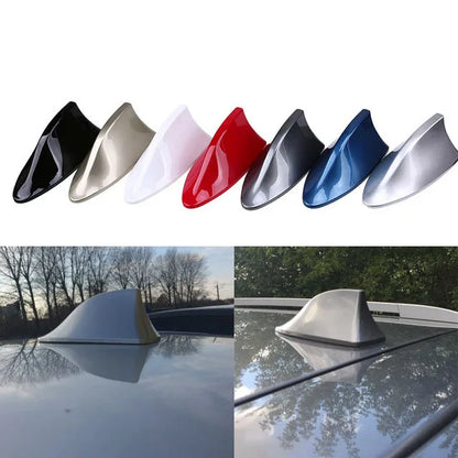 2021 Newest Car Carbon Fiber Antennas Auto Radio Aerials Shark Fin Antenna Roof AM/FM Signal Aerila Universally