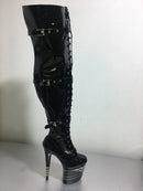 Sexy Thigh High Boots 8-9 Inch High Heels Fashion Platform Womens Over The Knee Boots 20-23cm High-Heeled Boots Pipe Dance Boots