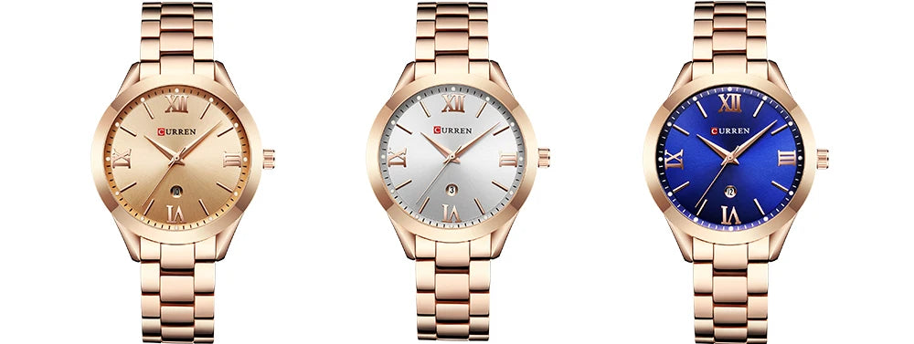 CURREN Gold Watch Women Watches Ladies Creative Steel Women's Bracelet Watches Female Clock Relogio Feminino Montre Femme