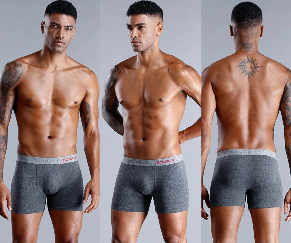 Brand Underwear Men Boxer Shorts For Men Panties Boxershorts Long Underpants Natural Cotton High Quality sexy homme hot calecon