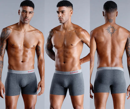 Brand Underwear Men Boxer Shorts For Men Panties Boxershorts Long Underpants Natural Cotton High Quality sexy homme hot calecon