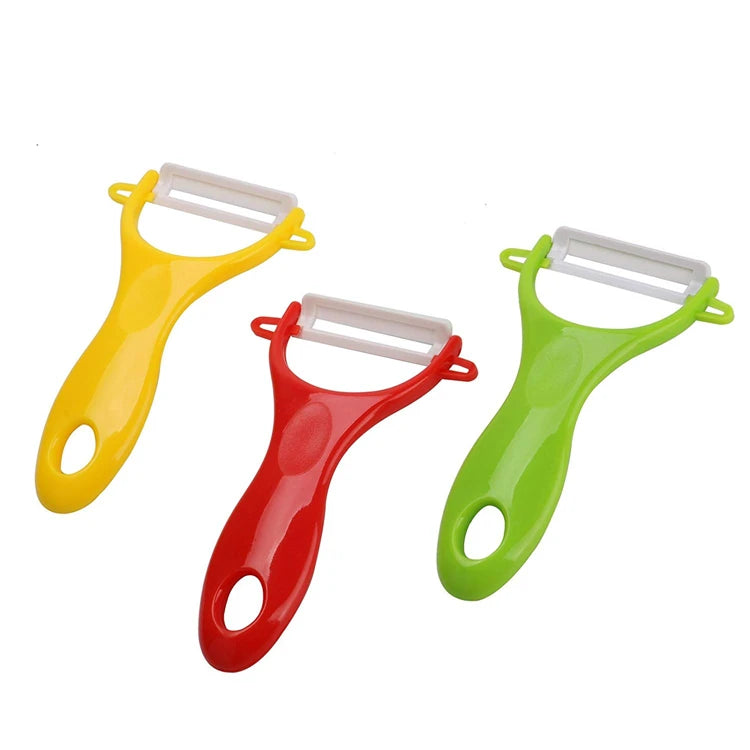 LMETJMA Ceramic Peeler 4 Color Vegetable Fruit Peeler Kitchen Potato Carrot Cucumber Peeler Peeling Kitchen Gadgets KC0113