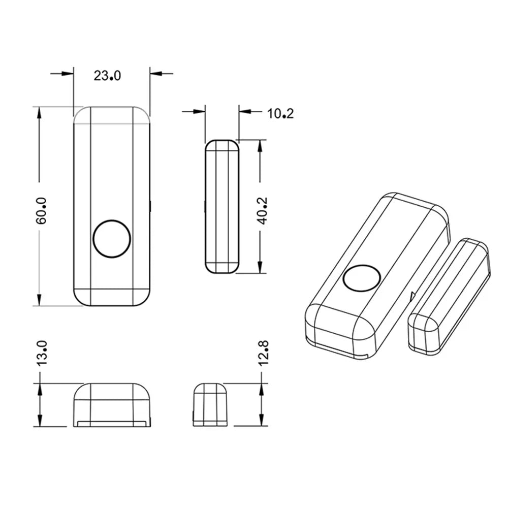 PGST Window Door Sensor for 433MHz Alarm System PG103 Wireless Home Alarm App Notification Alerts