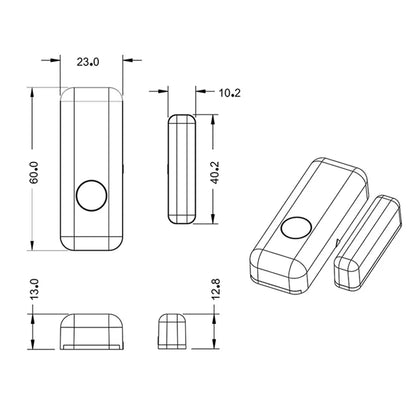 PGST Window Door Sensor for 433MHz Alarm System PG103 Wireless Home Alarm App Notification Alerts