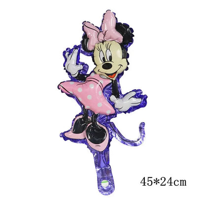 Globos gigantes de Mickey y Minnie Mouse, dibujos animados de Disney, globos de aluminio, baby shower, decoraciones para fiestas de cumpleaños, juguetes clásicos para niños, regalo de globo aerostático 