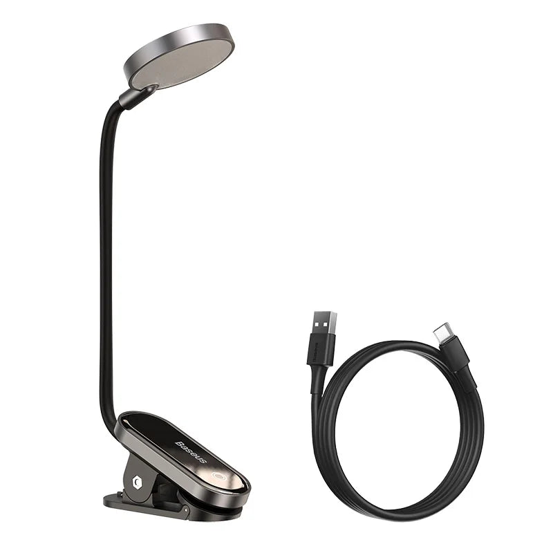 Baseus Led Desk Lamp Clip-On Night Light Reading Computer Keyboard illuminated Eye Protection Lamp With USB Charging For Bedroom