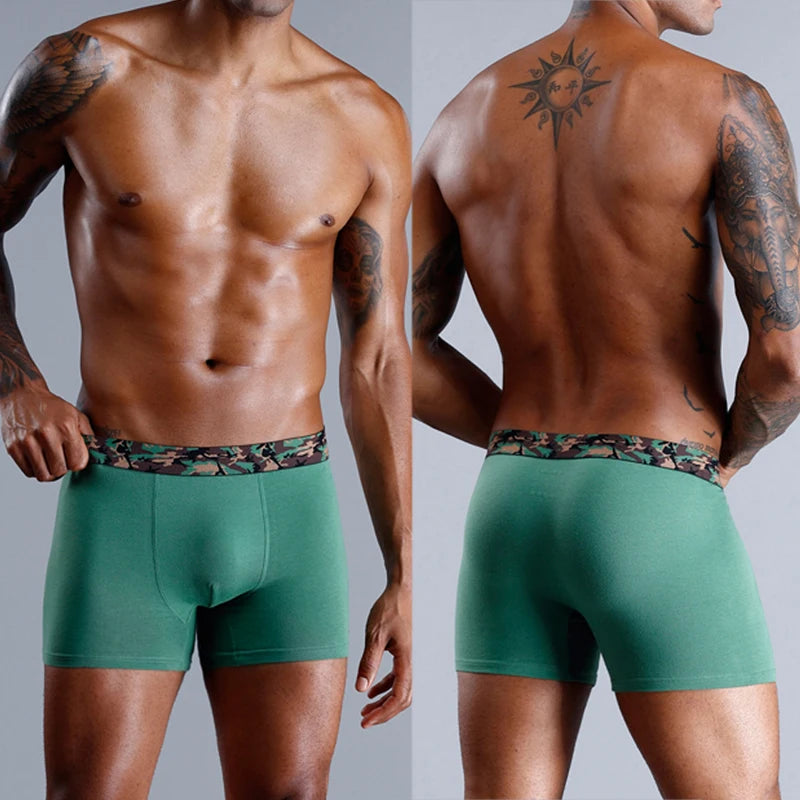 Brand Underwear Men Boxer Shorts For Men Panties Boxershorts Long Underpants Natural Cotton High Quality sexy homme hot calecon