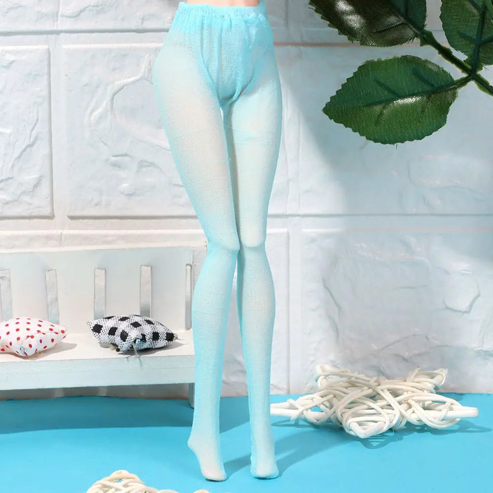 Mini Elastic Leggings Doll Silk Stockings Dolls Pantyhose Colorful Pantyhose Bottoms Socks Miniature Clothes Suits 1/6