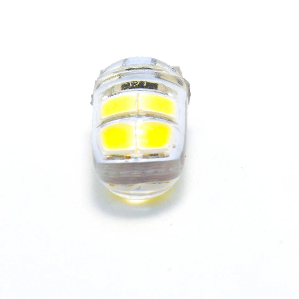 1x W5W LED T10 Car Interior Light silica SMD 194 168 High Bright Reading Door License Plate Wedge Lamp 12V White Yellow 6500K