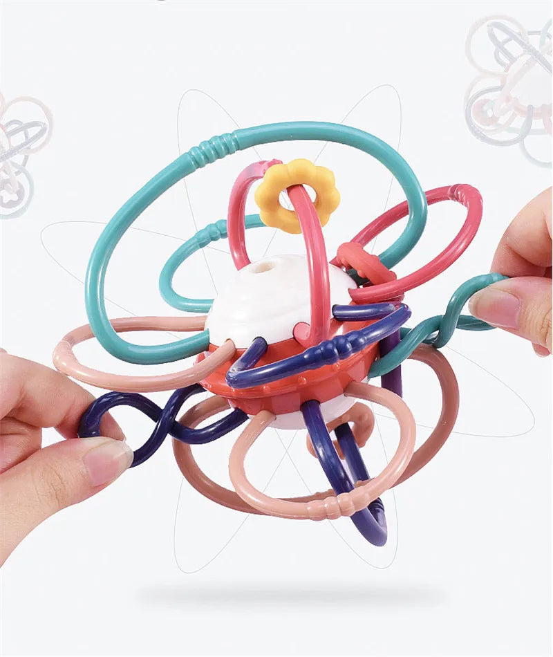 Baby Development Toys 0 6 12 Months Sensory Baby Teether Rattle Educational Baby Toys Soft Teething Toys Games For Babies 1 Year